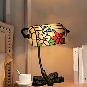 新品 しいファッションミニ寝室ベッドサイドランプ夜光供給ティファニ-7N Amazon.co.jp : ティファニーランプ、12インチ藤テーブルライト